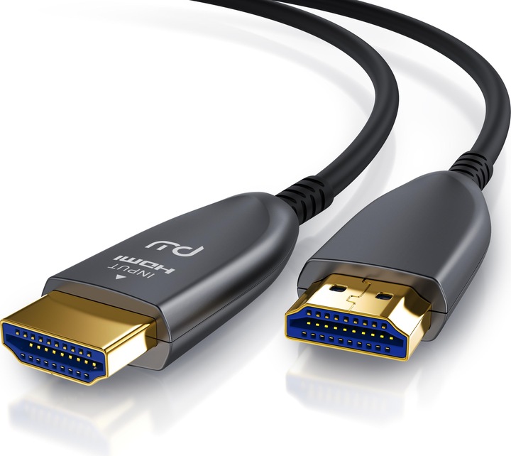 Produktbild Primewire HDMI Kabel 2.0b Glasfaser, Typ A, Ultra HD Glasfaserkabel, 3-fach geschirmt, 4K, 3D, ARC, Ethernet (5 m, HDMI)