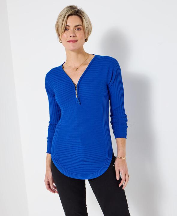 Produktbild Joe Browns Ribbed Jersey Zip Top (36)