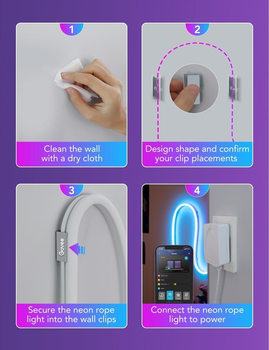 Immagine prodotto Govee Neon (Bianco, 500 cm, Interno, Esterno)