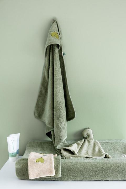 Actual product image Trixie Baby HOODED TOWEL | 75X75CM - MR. DINO