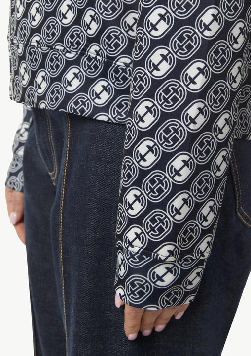 Produktbild Comma Sweatshirt Jacke Sweat-Jacke mit Icon-Muster und Kapuze (34)