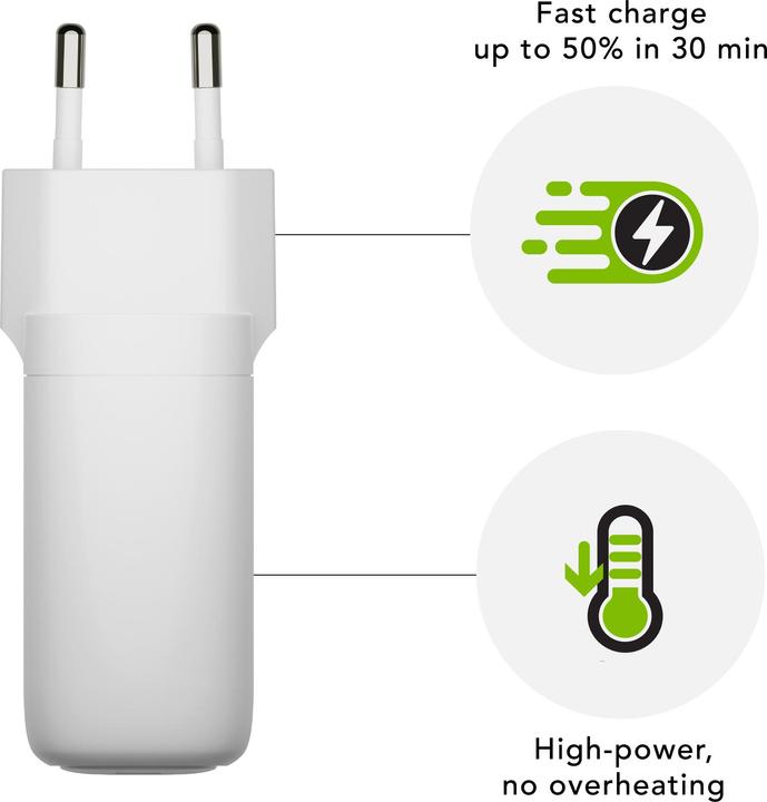 Actual product image dbramante1928 WALL CHARGER - USB-C 65W EU - (65 W, 1 portion)