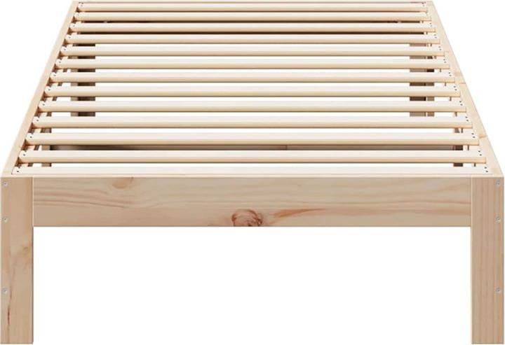 Actual product image vidaXL Solid wood bed (90 x 200 cm)