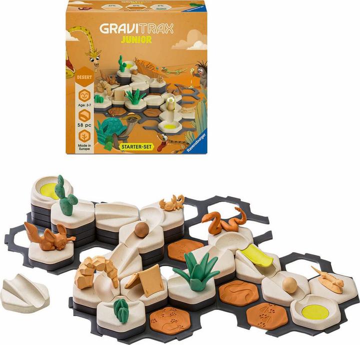 Actual product image Ravensburger GraviTrax Junior Starter Set S Desert - Expandable marble run for children, marble run