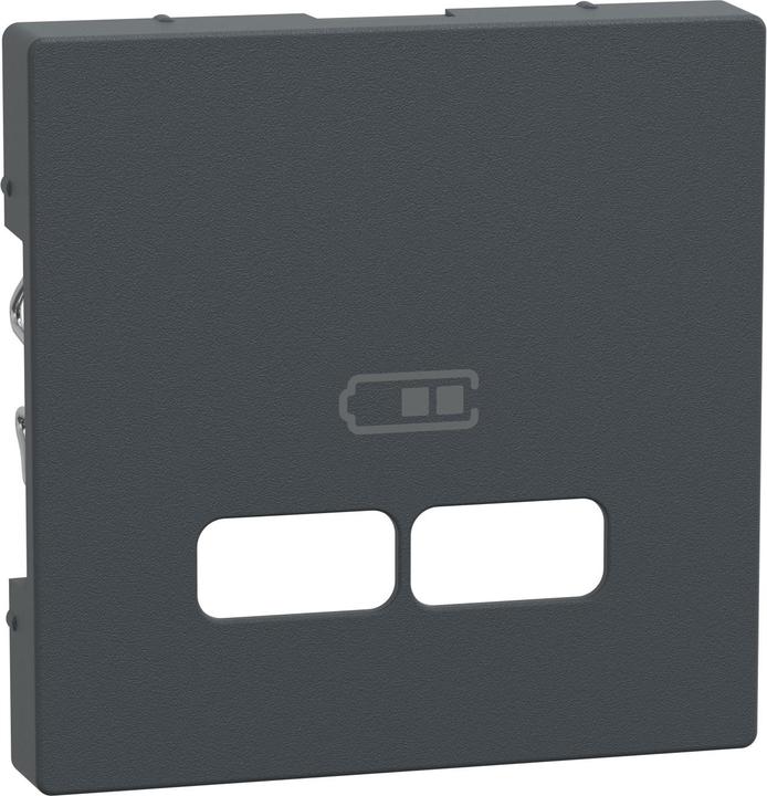 Actual product image Merten Central plate USB charging stationone. anthracite