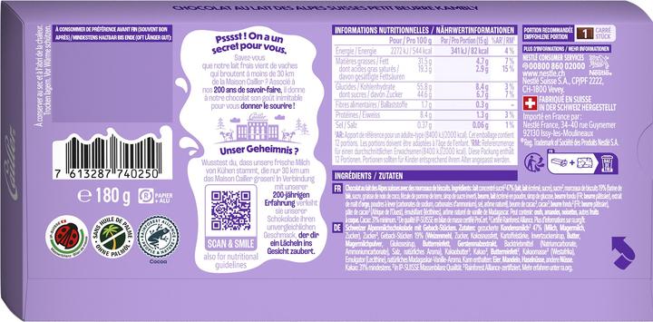 Image du produit Cailler Kambly (180 g)