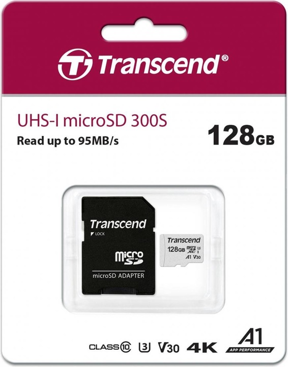 Produktbild Transcend 300S (128 GB, microSD, U3, UHS-I)