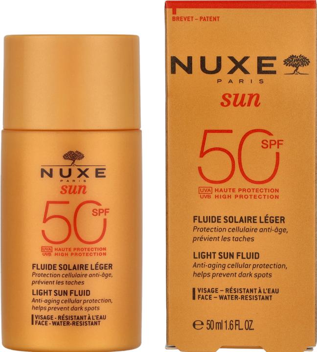 Actual product image Nuxe Sun Light Fluid (Sun lotion, SPF 50, 50 ml, 150 g)
