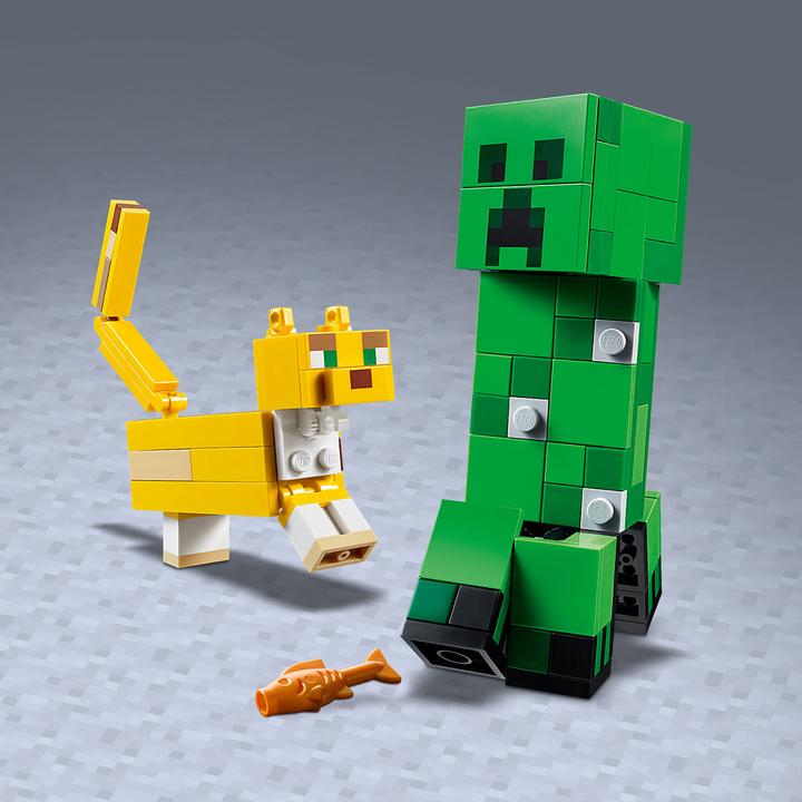 Produktbild LEGO BigFig Creeper und Ozelot (21156, LEGO Minecraft)