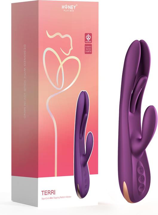 Actual product image Honey Play Box Kerry Rabbit Vibrator Purple