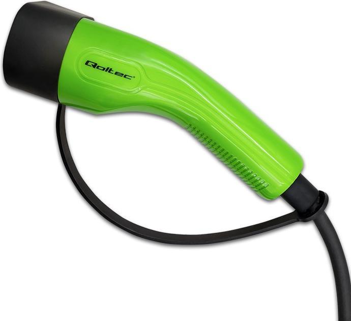 Produktbild Qoltec Mobiles EV-Ladegerät mit einstellbarem 2in1 (Typ 2, 7.36 kW, 32 A, Typ F)