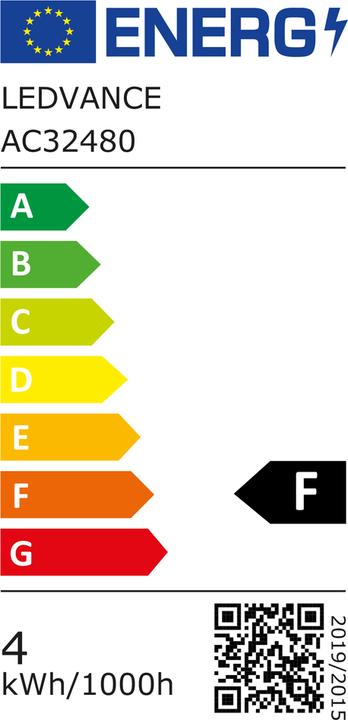 Etichetta energetica Ledvance Lampada vintage a LED (E27, 400 lm, 1 x)