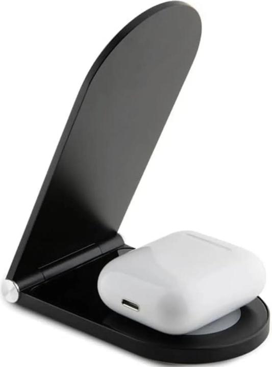 Immagine prodotto Mercedes składana ład. indukcyjna 2w1 MEMFBGSLK 15W czarny/nero Silver Star MagSafe (15 W)