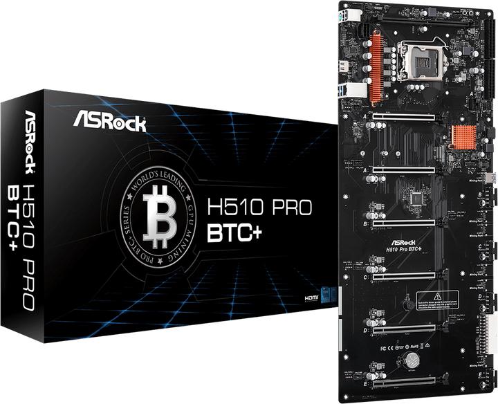 Immagine prodotto AsRock H510 Pro BTC+ (LGA 1200, Intel H510, Speciale)