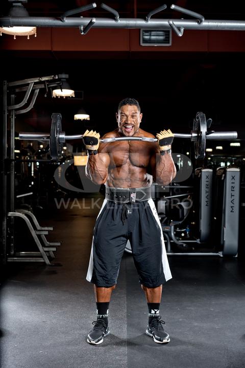 Actual product image Schiek Lifting Gloves Model 415 Power Series BROWN (M)