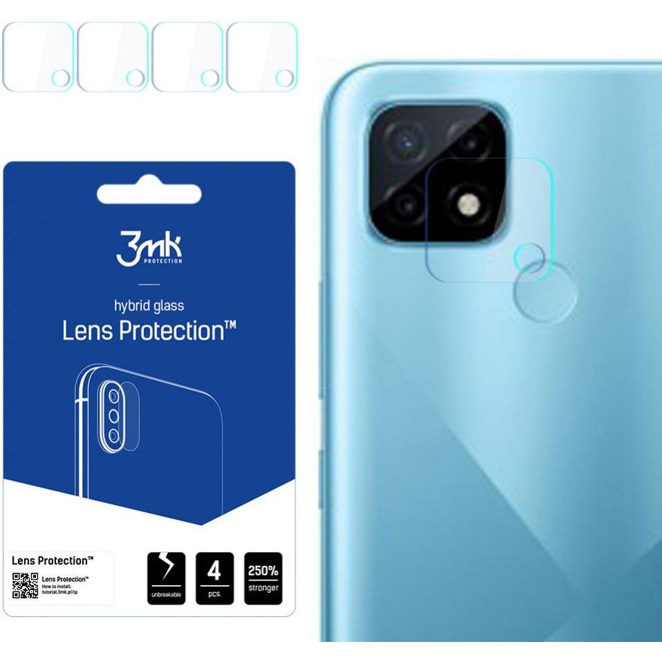 Thumbnail - 3MK hybrid glass Lens Protection for Realme C21 (1 Stück, Realme C21), Smartphone Schutzfolie, Grau