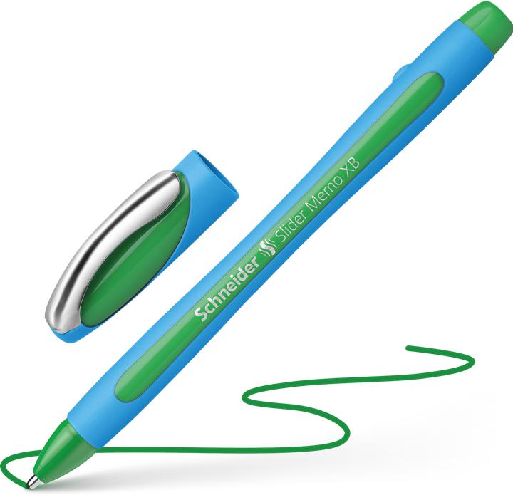 Image du produit Schneider Stylo à bille Slider Memo (Vert, Bleu, 1 x)