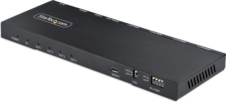 Produktbild StarTech .com 4-Port HDMI Splitter, 4K 60Hz HDMI 2.0 Video, 2,50cm (1") 4 Out HDMI Splitter, 4K HDMI Splitter