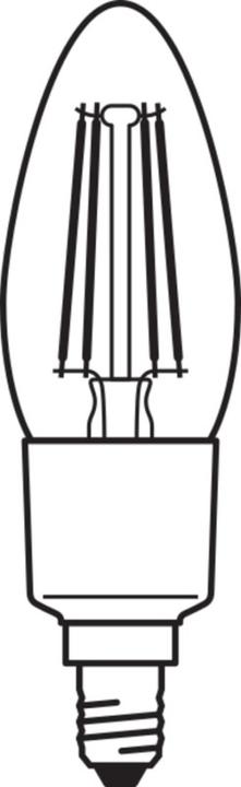 Actual product image Ledvance Smart+ Wifi Filament Candle (E14, 4 W, 470 lm, 1 x, E)