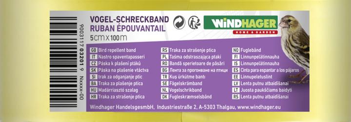 Nährwerte und Zutaten Windhager Vogelschreckband