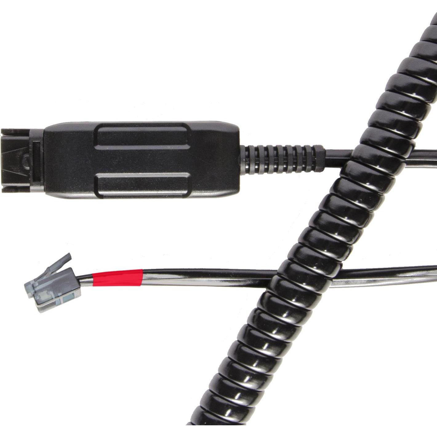 V7 JPL BL-08+P, Kabel, Kunststoff, 54 g, Schwarz, Headset Zubehör