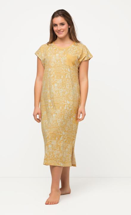 Actual product image Ulla Popken Eco Cotton Nautical Print Nightgown (46, 48)