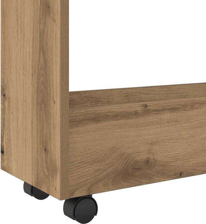 Produktbild VidaXL Aufbewahrungswagen Rollwagen Küchenwagen Schmal 3 Etagen Artisan-Eiche