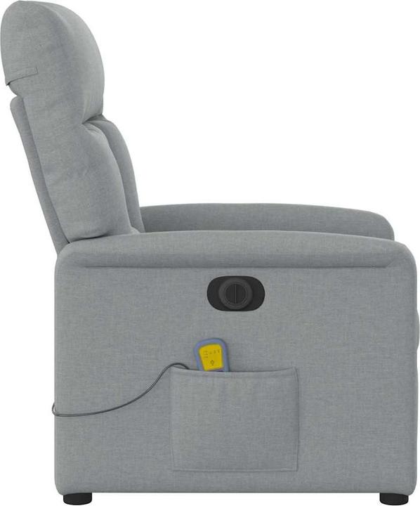 Image du produit vidaXL Fauteuil de massage électrique Tissu gris clair