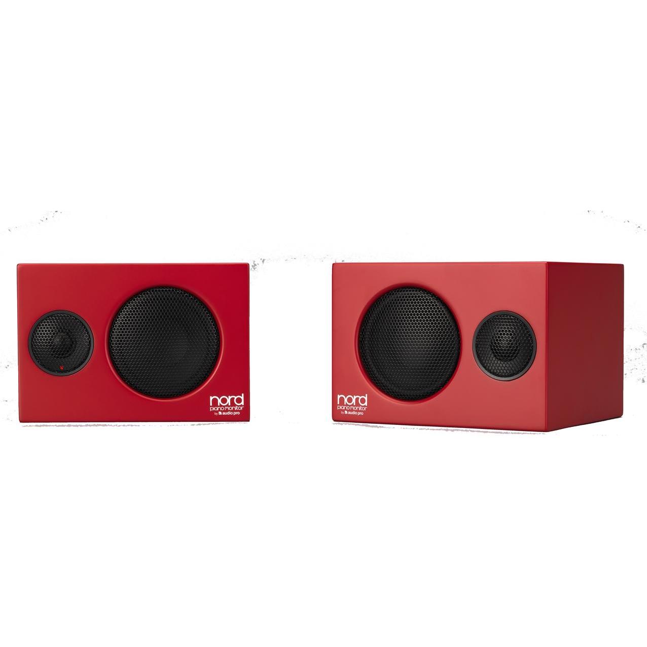Nord Piano Monitor V2 (Attivo, Coppia, 2x 80 W), Altoparlante monitor, Rosso