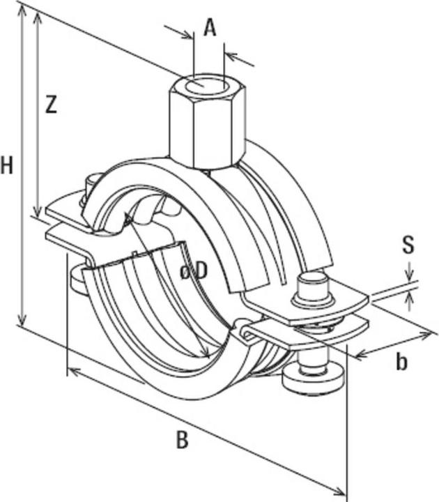Image du produit Fischer Collier de serrage FRS 95-103 M8/M10 zl