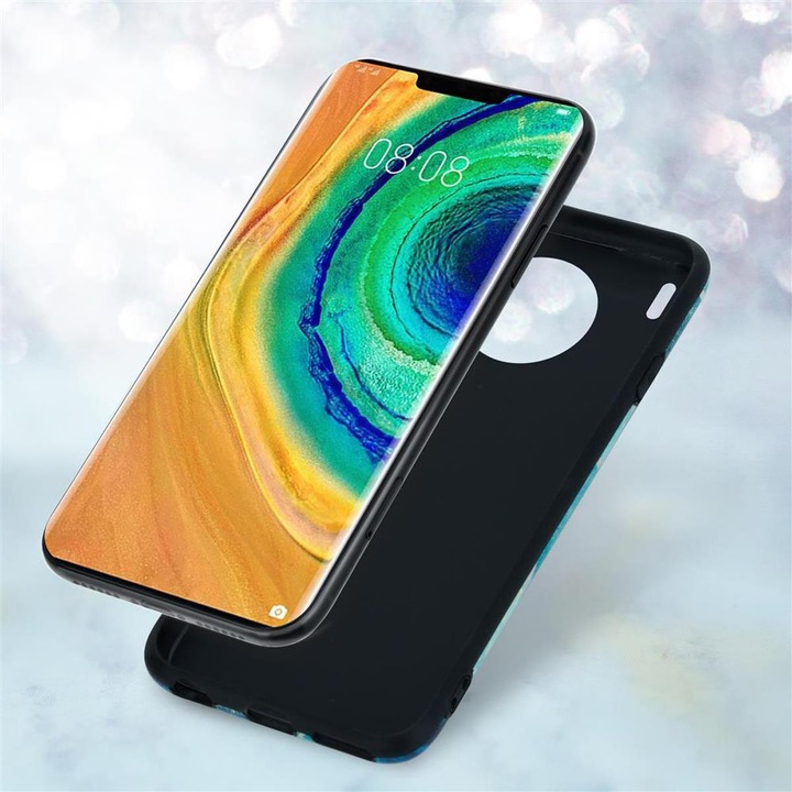 Actual product image Cadorabo IMD TPU Colorful Marble Cover (Mate 30 Pro)