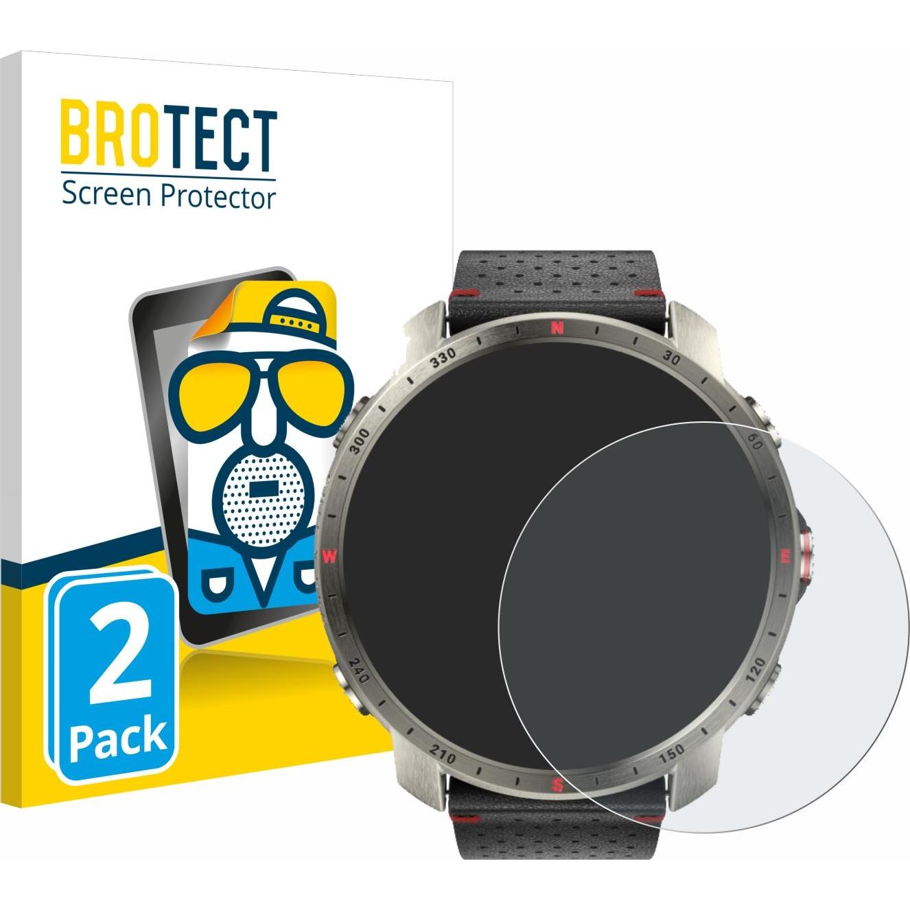 BROTECT Entspiegelungs-Schutzfolie Displayschutz Matt, Smartwatch Schutzfolie, Transparent