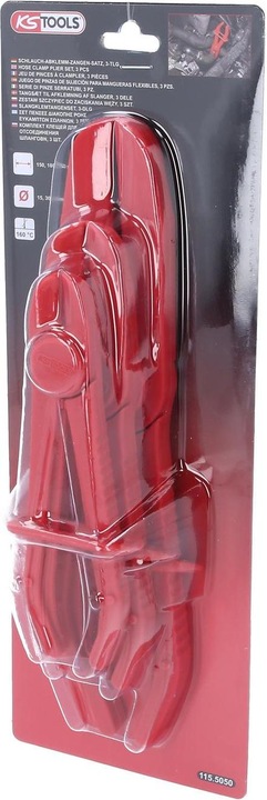 Productafbeelding KS Tools Slangklemtang set. 3 stuks 115.5050 (15.90 mm)