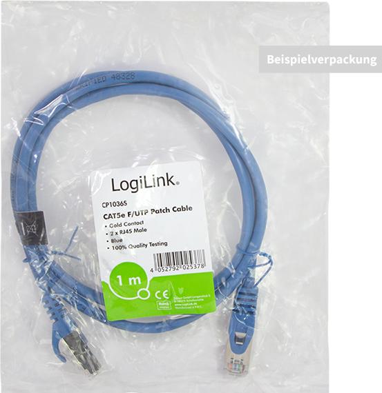 Logilink Cavo Ethernet CAT5E U/UTP - Grigio - Lunghezza 0,25 Metri - Patch Cord Per Rete