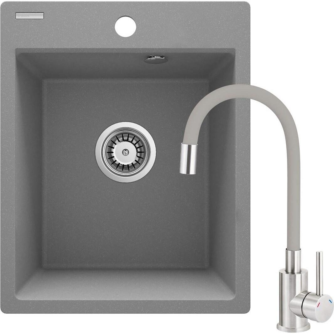 Deante , Lavello, Zlewozmywak Granitowy Z Baterią 1-Komorowy