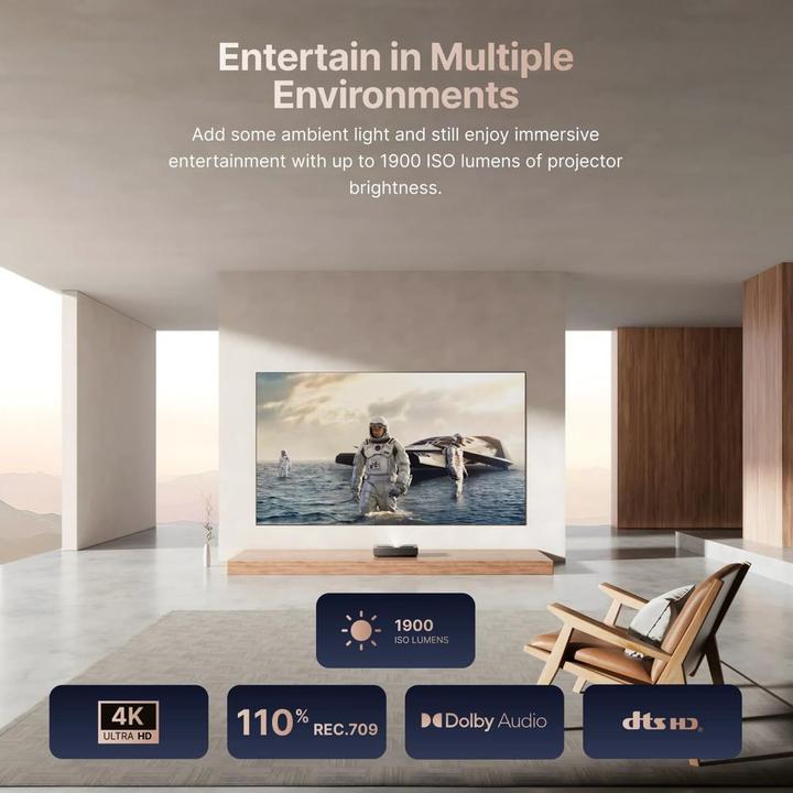 Produktbild Formovie Cinema Edge 4k Laser TV - Black (2100 lm, 0.23:1)