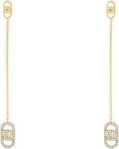 Actual product image Liu Jo Gold-Plated Long Earrings With Crystals Lj2906