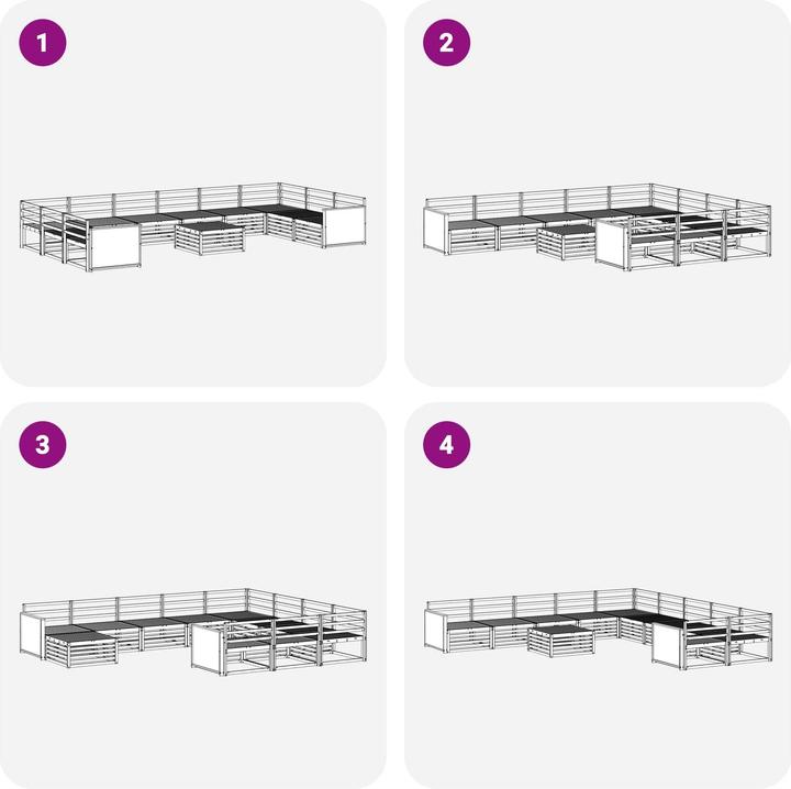 Produktbild vidaXL Outdoor-Sofa