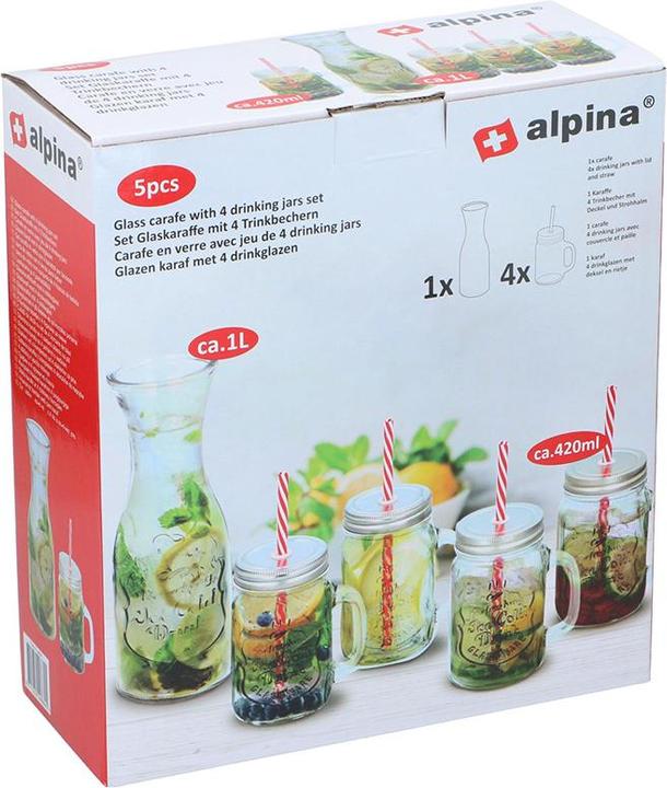 Actual product image alpina Drinking jars 420ml w karaf 1L (1 l)