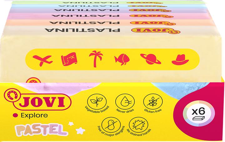 Actual product image Jovi Plasticine, 6 colours à 50 g