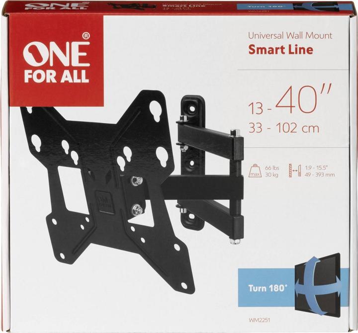 Immagine prodotto One for All Smart WM2251 (Muro, 30 kg, 13" - 43")