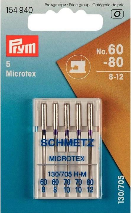 Prym Sewing machine needle Microtex No. 60-90