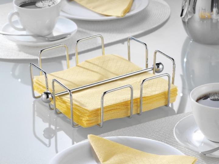 Actual product image Esmeyer 400-1291 Serviettenhalter WIRE aus verchromten Metall, für ca. 50 Stück. (1x)