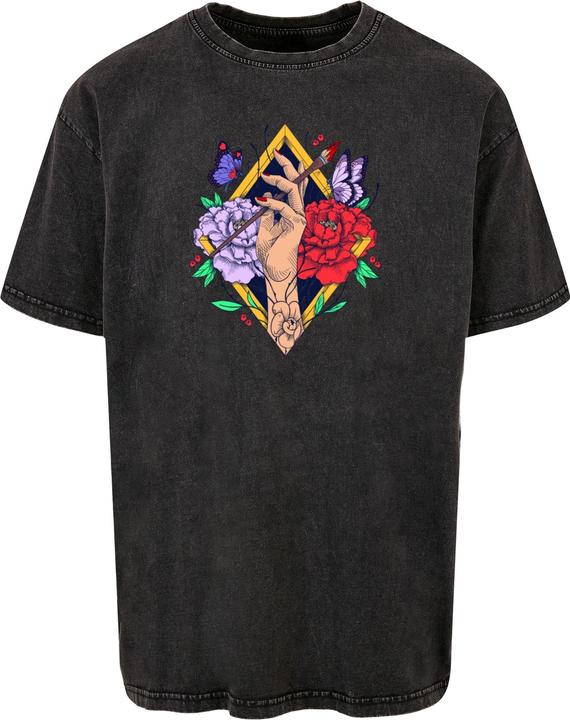 Image du produit Merchcode Frida Kahlo - Artist Acid Washed Heavy Oversize Tee - 117847 (XS)