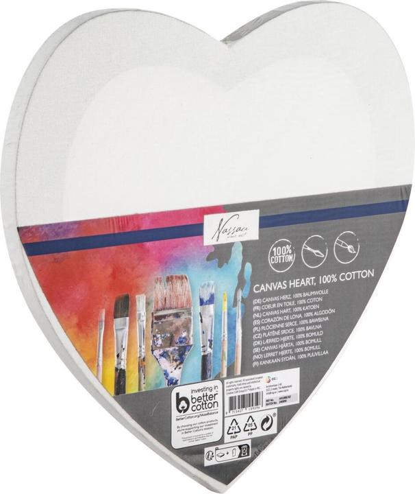 Actual product image Nassau - Canvas heart 29cm 100% cotton (AR1088/GE)