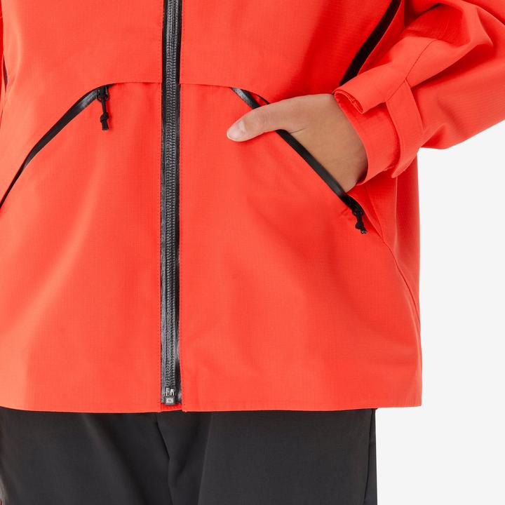 Produktbild Quechua Wanderjacke MH900 Kinder Gr. 122–170 wasserdicht Wandern orange (140)