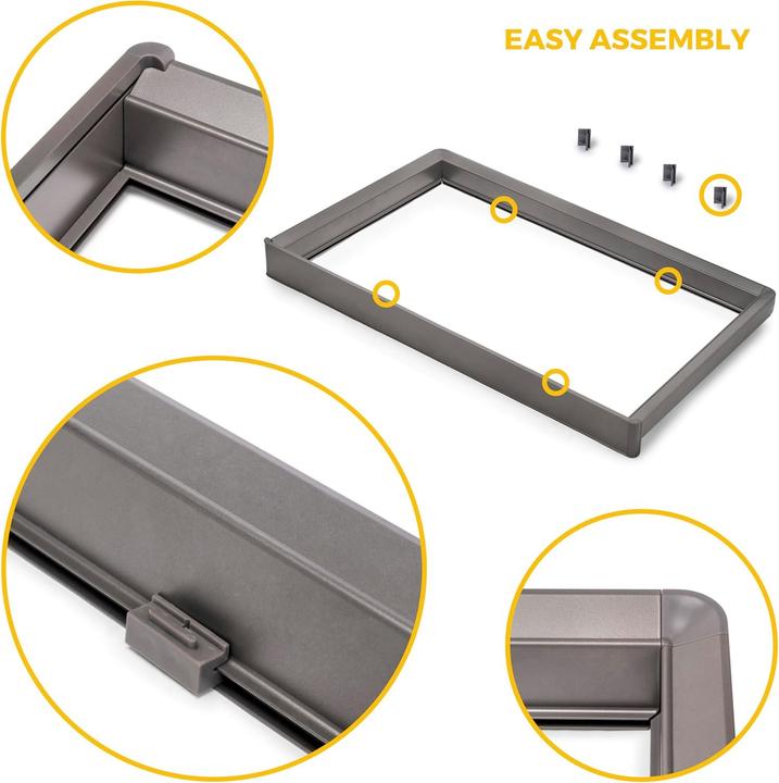 Actual product image Emuca Quartz Drawer and Adjustable Frame Kit