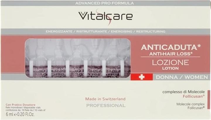Vitalcare Swiss Anti-Fall Treatment for Women with Follicusan Molecule Complex 10 Ampoules 6ml (Körperlotion, 6 ml)
