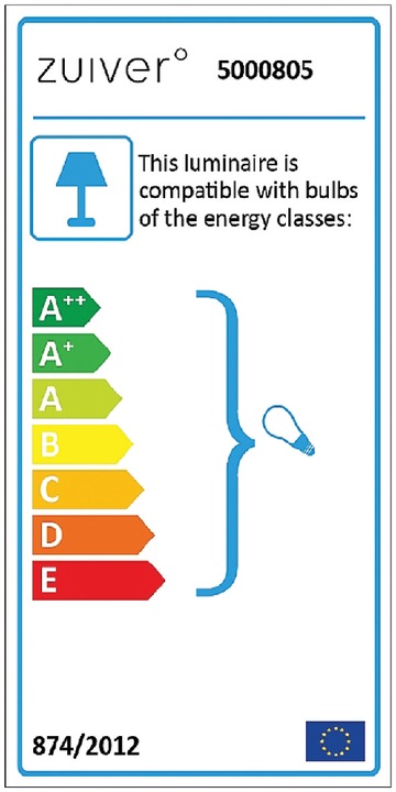 Energy Label Zuiver Tripod (E27)