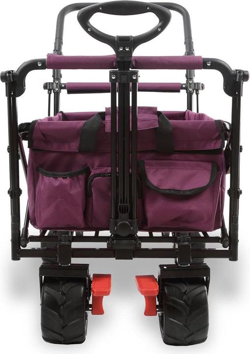 Actual product image Fuxtec Strand-Bollerwagen FX-CTB800 mit UV-geschütztem Sonnendach,Schiebegriff & Innenraumverlängeru